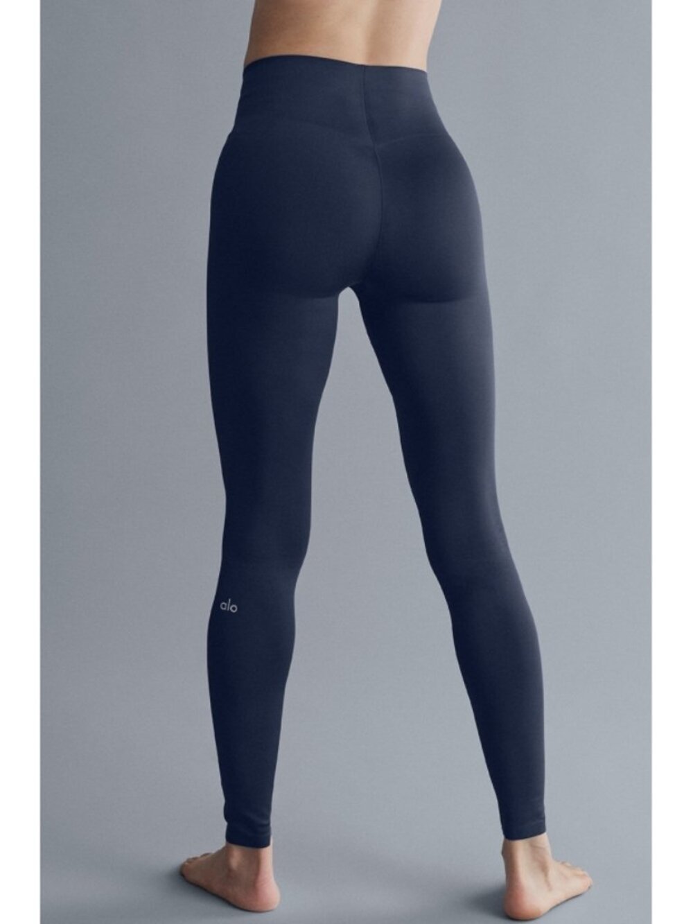 Alo Airlift Strength Extreme High-Waist 7/8 Leggings Navy Hi-Rise Tights Skinny